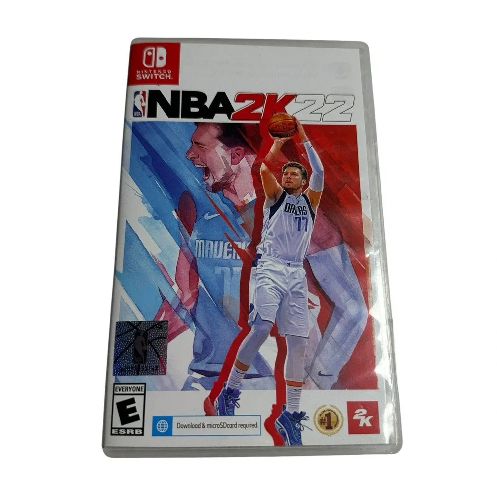 NBA 2K22 Nintendo‎ Switch Game w/ Case & Cartridge Luka Doncic Cover Basketball